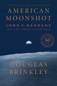 Book cover of American Moonshot by Douglas Brinkley.