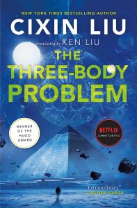 Book Cover of The Three-Body Problem by Cixin Liu.