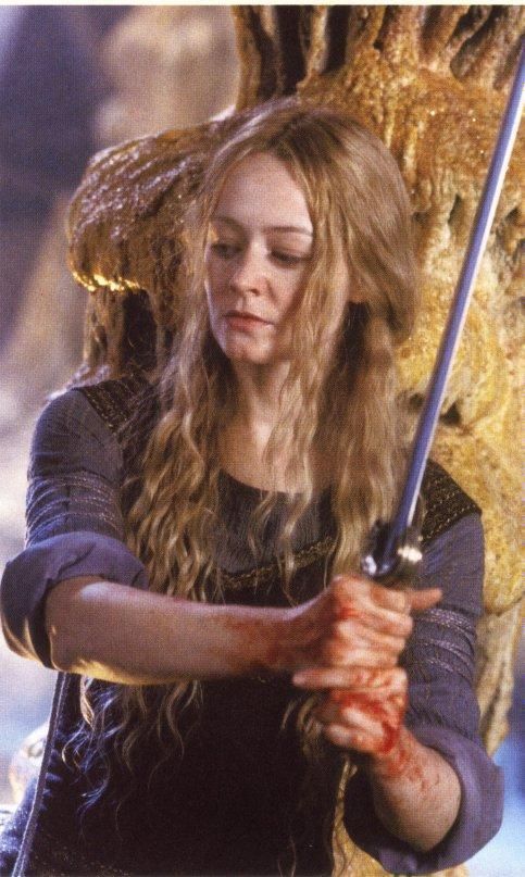 Miranda Otto as Eowyn in Peter Jackson's Lord of the Rings film trilogy.