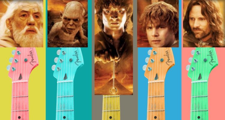 Characters from Peter Jackson's Lord of the Rings film trilogy get ready to join a band together.