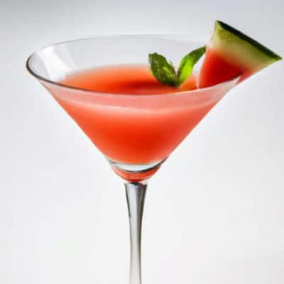 left: Book cover of The Secret Garden. Right: Watermelon Ginger Daiquiri