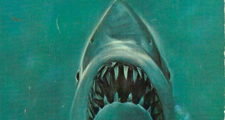 Jaws-movie-poster-shark-week-shark-rising-through-water