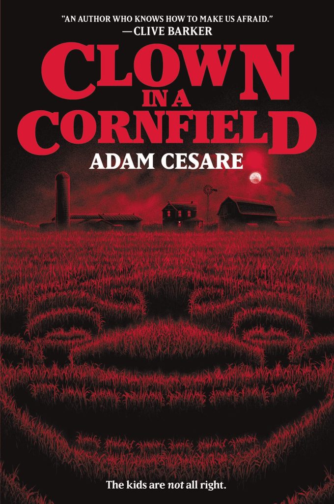clown in a cornfield by adam cesare book cover