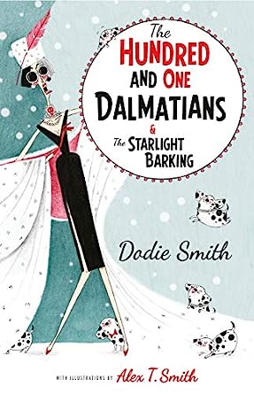 the-hundred-and-one-dalmations-book-cover-cruella-de-vil-standing-over-dalmation-puppies-dodie-smith