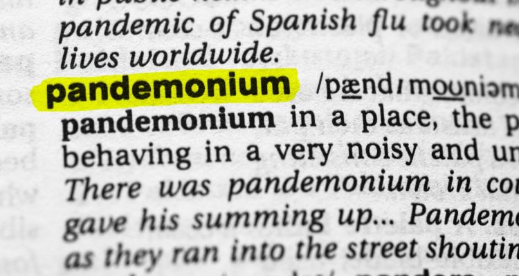 a-page-from-a-book-with-the-word-pandemonium-highlighted-in-yellow