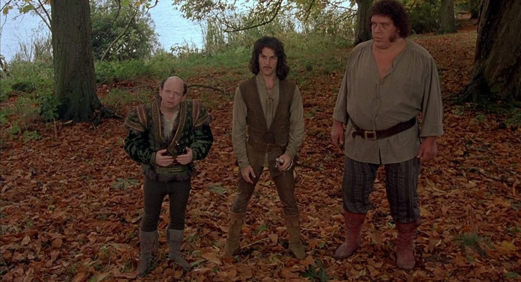 Wallace Shawn, Many Patinkin, and Andre the Giant in film