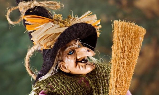 Italian doll of Marantega witch