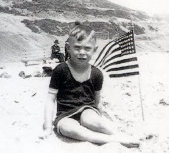 Byte Sized Biographies Charles Bukowski as a kid on the beach