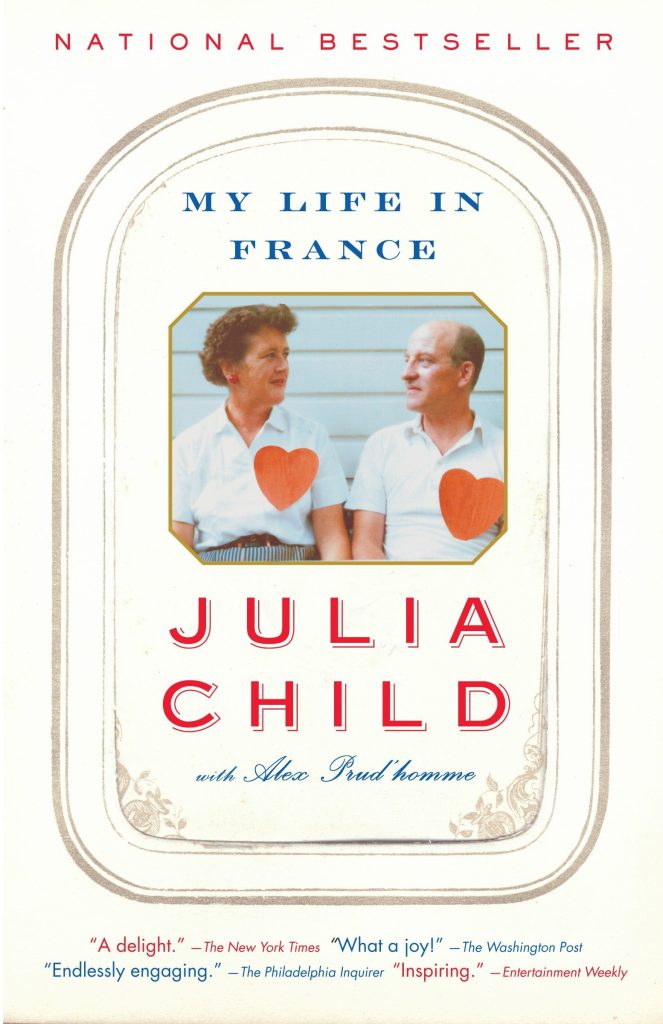 Julia Child and her husband Paul on memoir cover