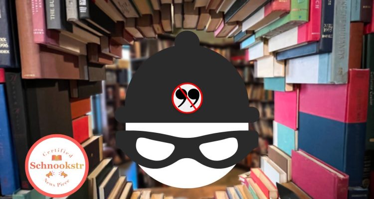 quote-bandit-with-insignia-on-cap-bookstore-background-schookstr-logo
