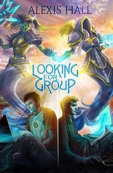 'Looking for Group' book cover two guys on their computers with their online characters manifested above them