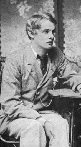 Lord Alfred Douglas sitting at table