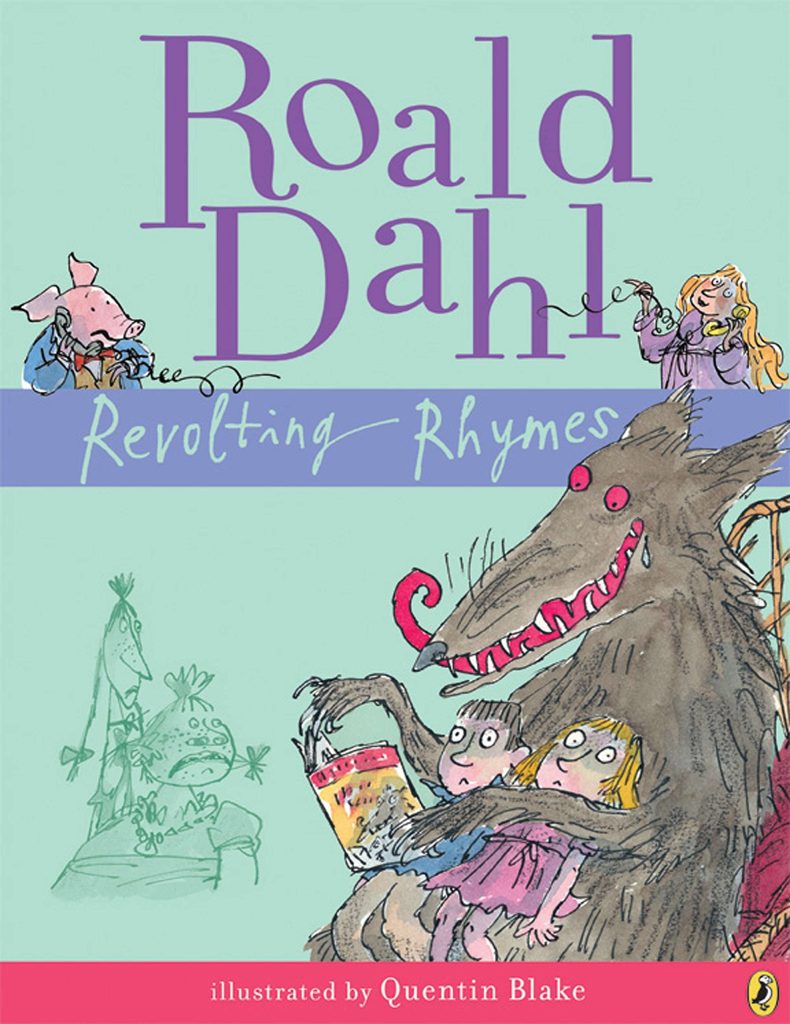 Revolting Rhymes by Roald Dahl cover with fairytale creatures