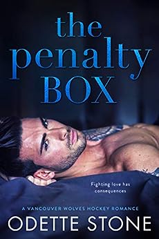 the penalty box by odette stone book cover
closeup of a tattooed man laying shirtless on a bed