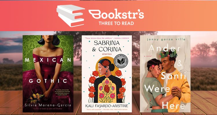 Three to Read banner with three hispanic novel book covers