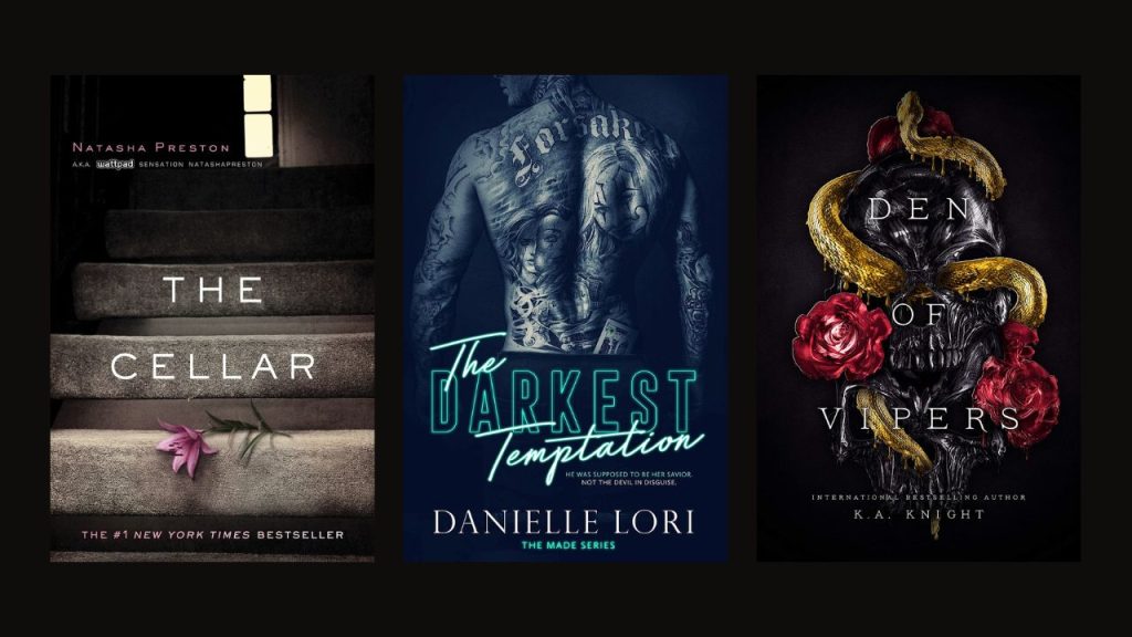 The Cellar, The Darkest Temptation, Den of Vipers book covers