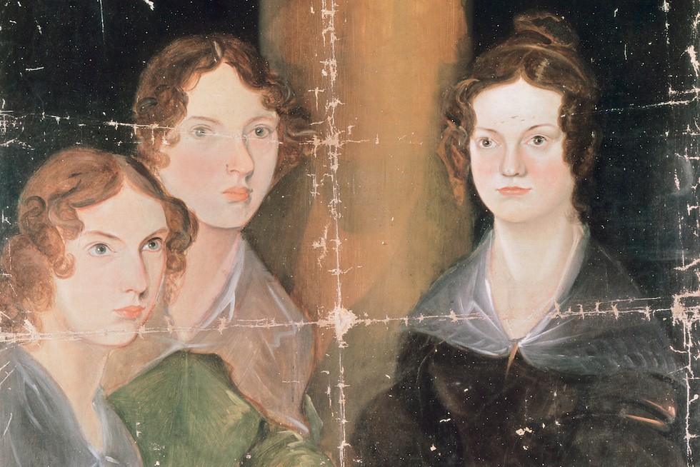 Portrait of Anne Bronte, Emily Bronte, and Charlotte Bronte. Oil on canvas by Patrick Branwell Bronte (1817-1848), circa 1834