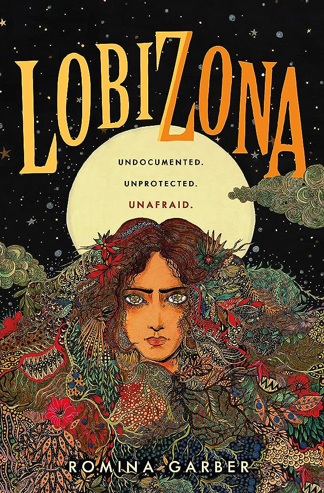 Lobizona cover with illustration of girl under a moon