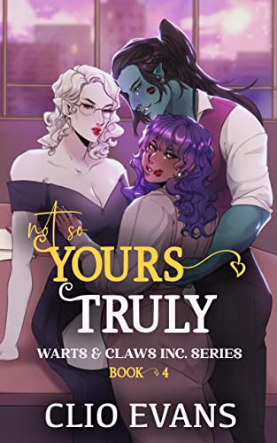 Not so Yours Truly by Clio Evans, three women cuddling on an office conference table.