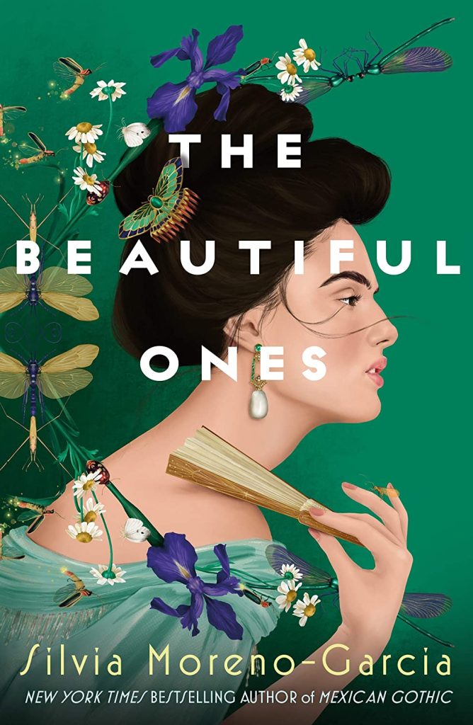 The Beautiful Ones book cover with woman surrounded by fireflies and flowers
