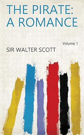 The Pirate by Sir Walter Scott, book cover. 