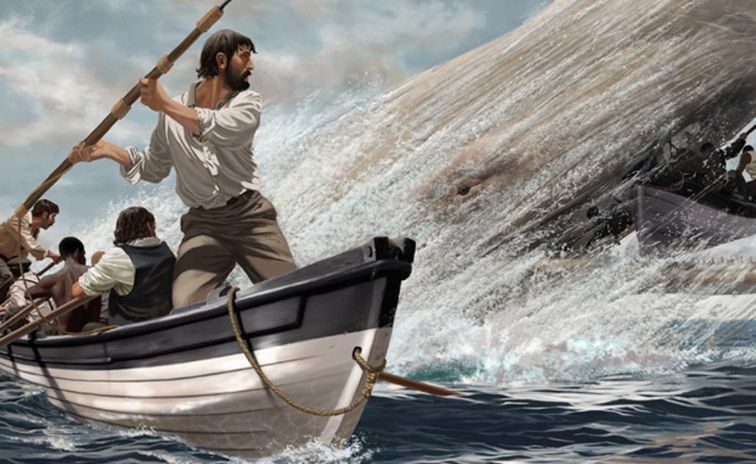 cultura Pequod Crew attacking Moby Dick 