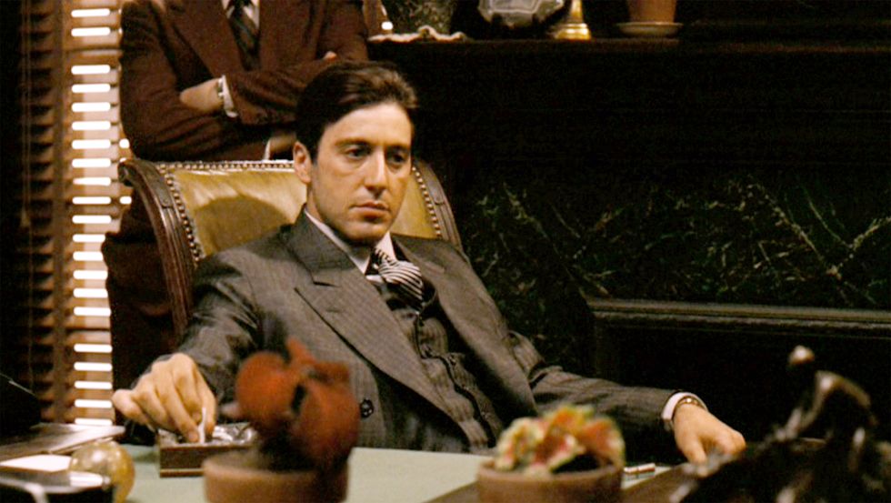 Al Pacino as Michael Corleone in a scene from The Godfather
