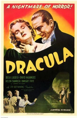 Dracula movie poster, Dracula and his victim