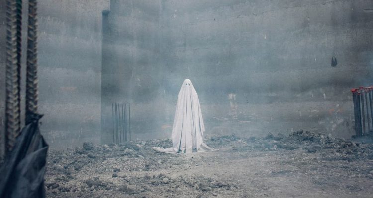 A ghost is standing alone in an area of rubble