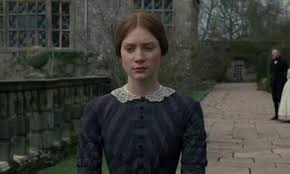'Jane Eyre' 2011 movie adaptation showing Jane walking outside