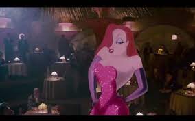 Jessica Rabbit from 'Who Framed Roger Rabbit' performing in the Ink and Paint Bar