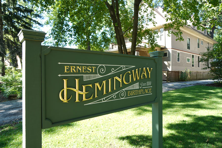 Visit Oak Place Ernest Hemingway Outside of his Home in Illinois 