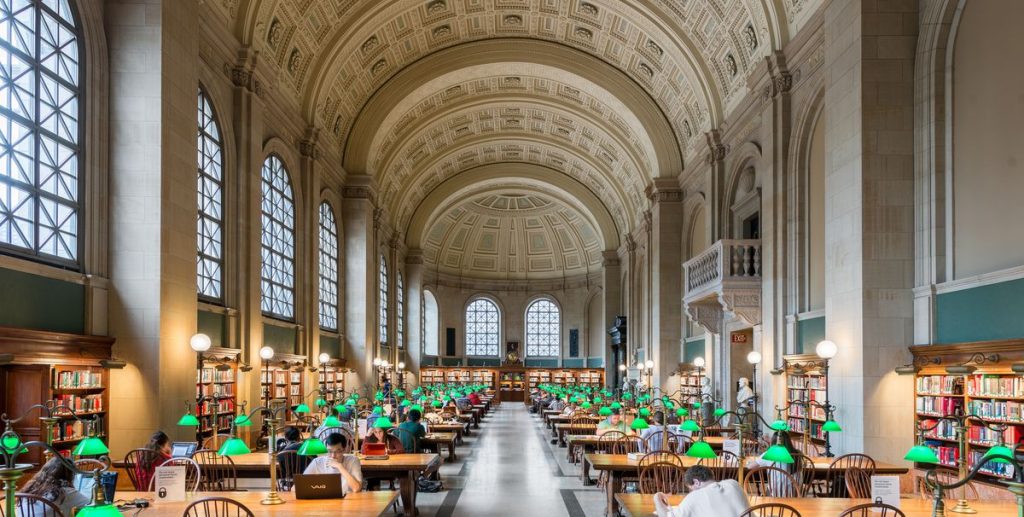 Boston Central Library in Boston, Massachusetts