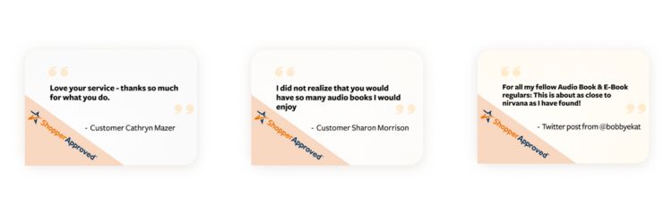 Customer satisfaction responses for All You can Books