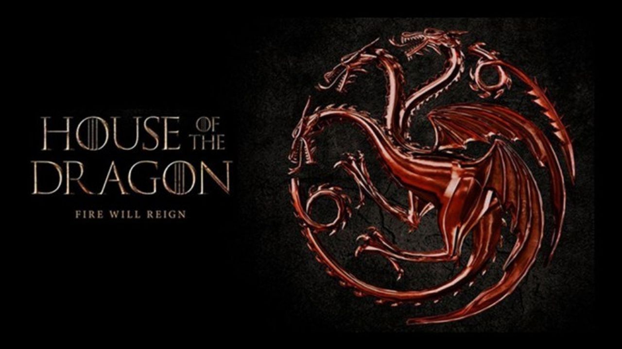 Promotional banner for HBO original series "House of the Dragon."