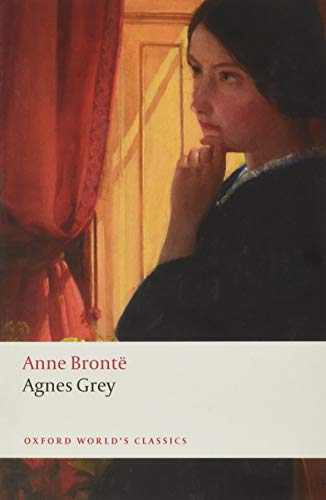 'Agnes Grey' book cover showing a woman lost in thought