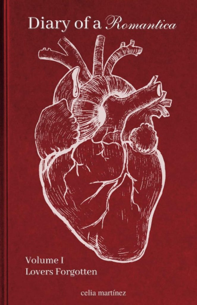 Diary of a Romantica cover by Celia Martínez, an anatomical heart. 
