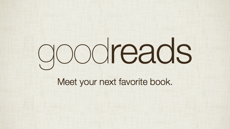Goodreads logo on a textured backgroun