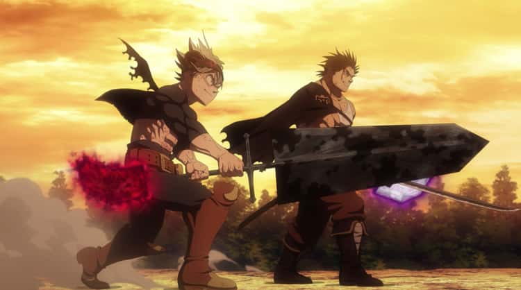 Asta and Yami Sukehiro getting ready for a fight.