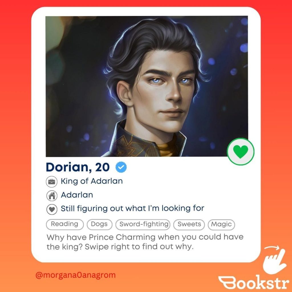 Website profile with picture of a dark-haired man with blue eyes with basic information about himself listed below him