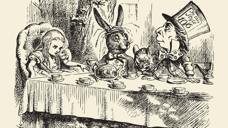Sketch from the original Alice's Adventures in Wonderland
