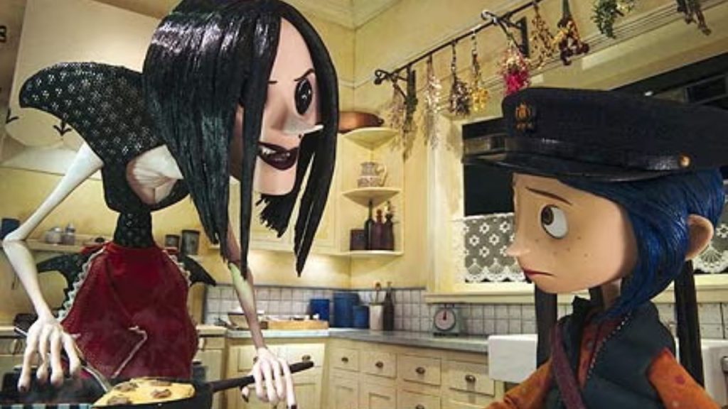 Coraline and her mother
