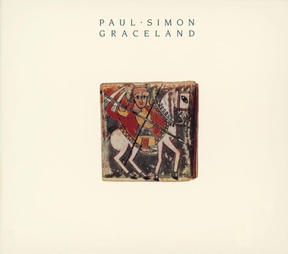 Paul Simon's Graceland album cover man on a horse.