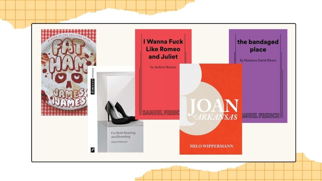 Five book covers to showcase the finalists for the LGBTQ+ Drama category.