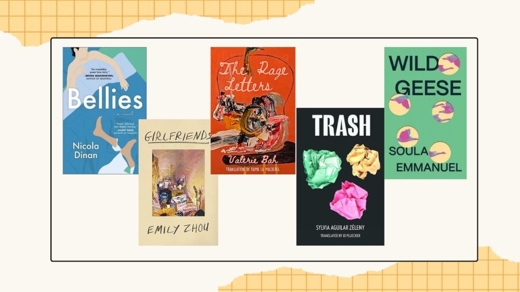 Five book covers to showcase the finalists for the Transgender Fiction category.