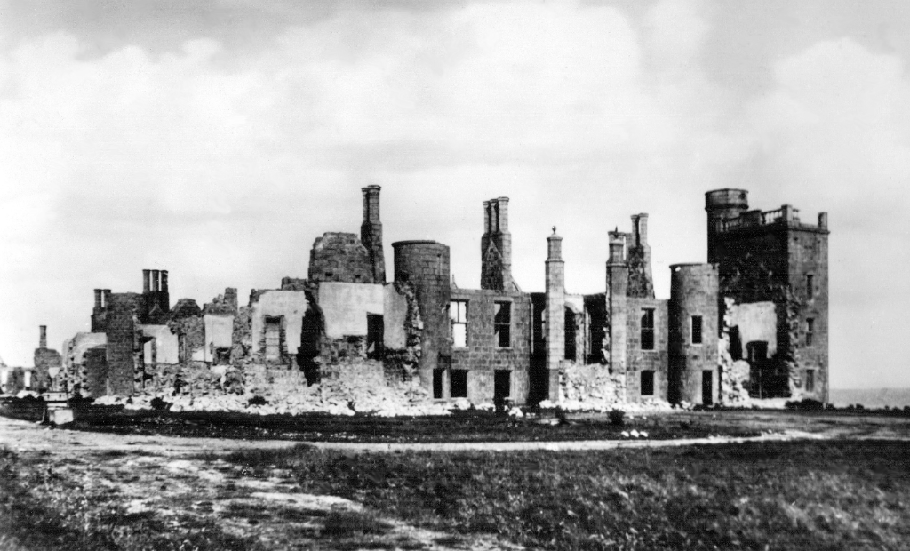 Image of the Slains Castle in Aberdeenshire, Scotland