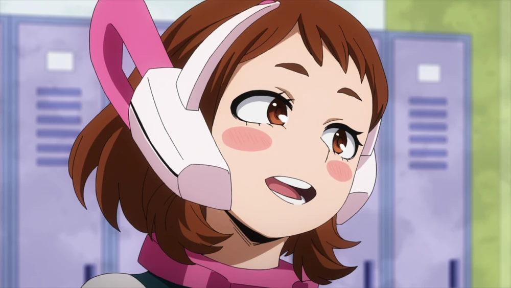 Uraraka Ochaco sadly attempting to rid of her feelings for Midoriya.