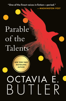 A red bird on the cover of Parable of the Talents
