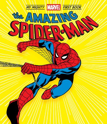 'The Amazing Spider-Man' by Marvel Entertainment and illustrated by John Romita book cover showing Spider-Man swinging