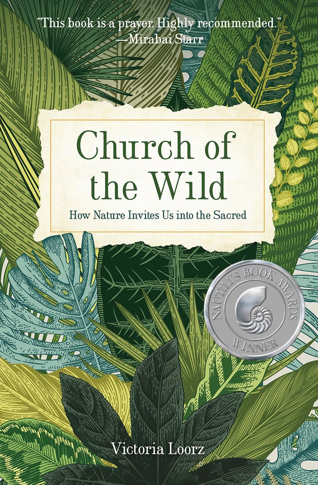 Church of the Wild cover, overlain cartoon greenery.